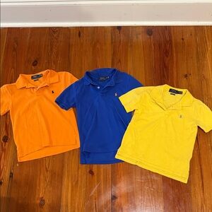 Ralph Lauren Kids' Polo Shirts in Orange, Blue, and Yellow
